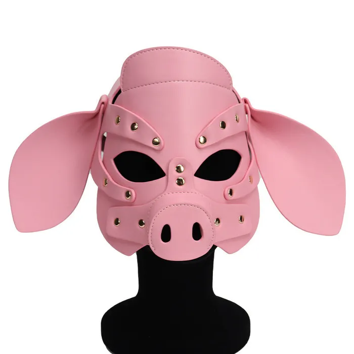 Cosplay Roleplay Pig Head Mask Party Role Play Sexy Toy Supplies Bdsm Fetish Adult Costume House of Dasein Couples