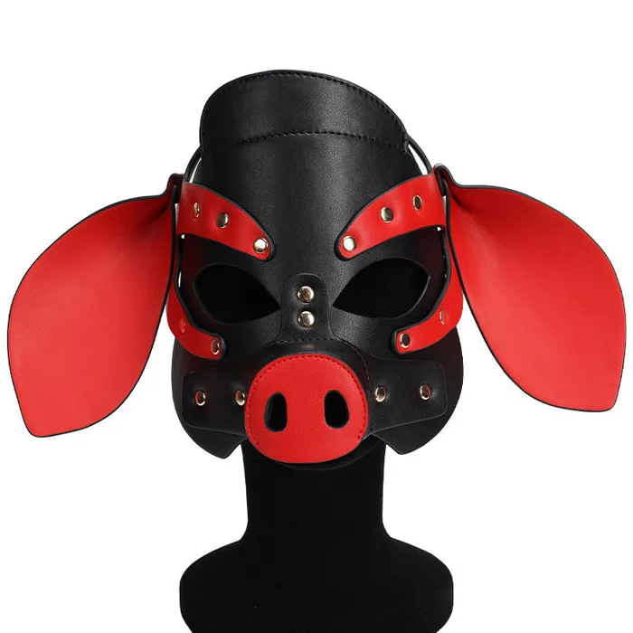 Cosplay Roleplay Pig Head Mask Party Role Play Sexy Toy Supplies Bdsm Fetish Adult Costume House of Dasein Couples