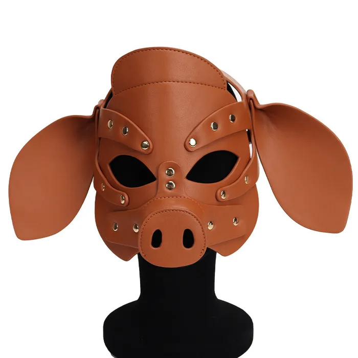 Cosplay Roleplay Pig Head Mask Party Role Play Sexy Toy Supplies Bdsm Fetish Adult Costume House of Dasein Couples