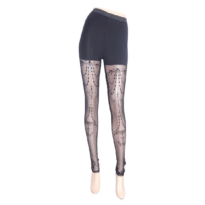 Baroque Pattern Leggings for Women Gothic Elegance EVEs SECRETS Anal