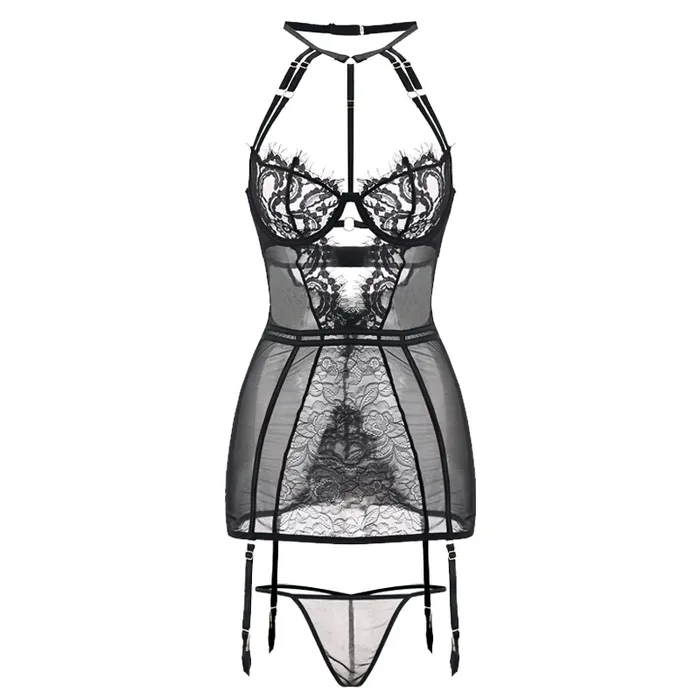 Female Black Charm Bustiers Corset Womens Body Shaper Sexy Lace Underwire EVEs SECRETS Anal