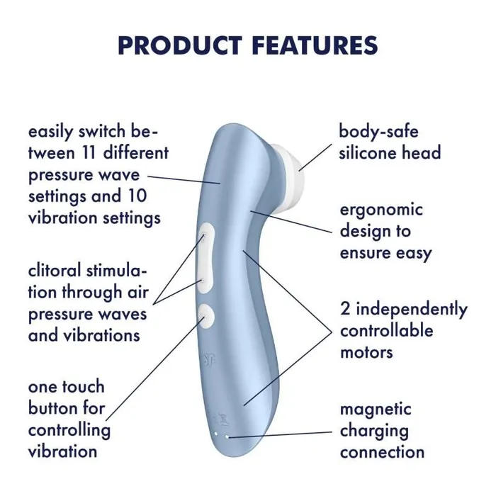 Satisfyer Pro 2 G2 Clitoral Stimulator Blue Satisfyer Vibrators