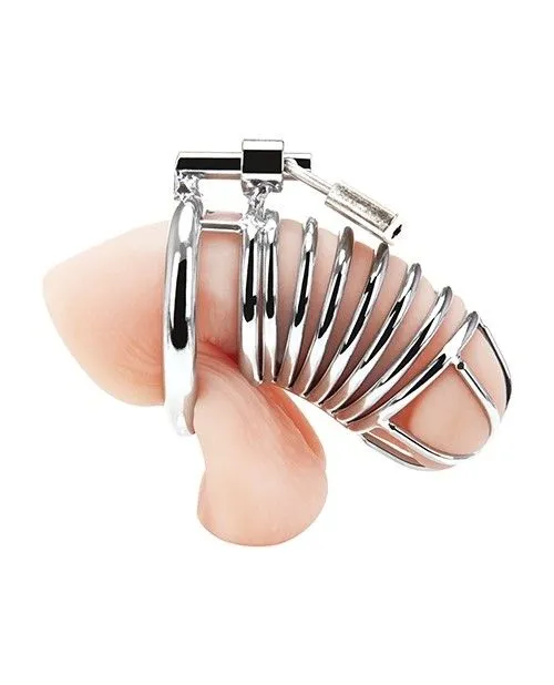 Blueline Male Sex Toys Blue Line Deluxe Chastity Cock Cage Stainless Steel