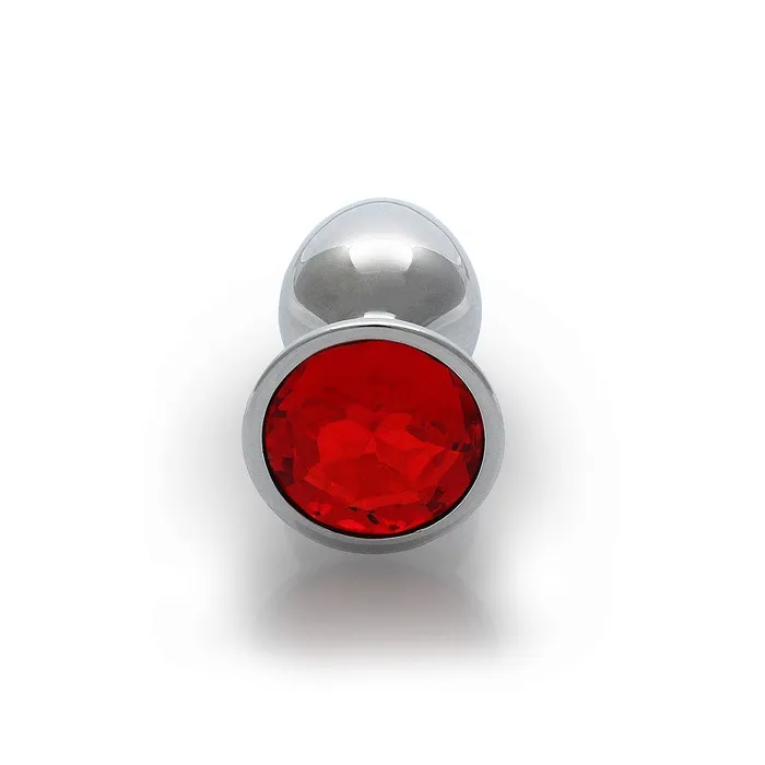 Shots America Anal Round Gem Butt Plug Small Ruby Red