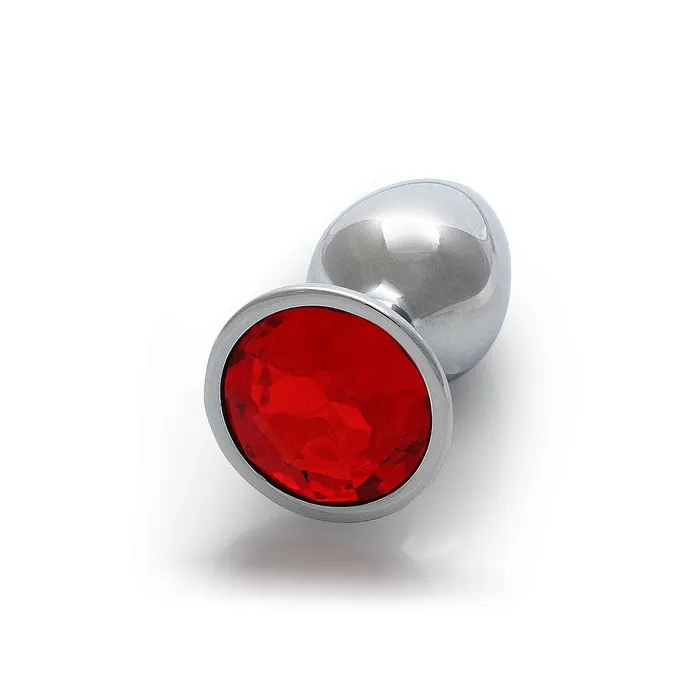 Shots America Anal Round Gem Butt Plug Small Ruby Red