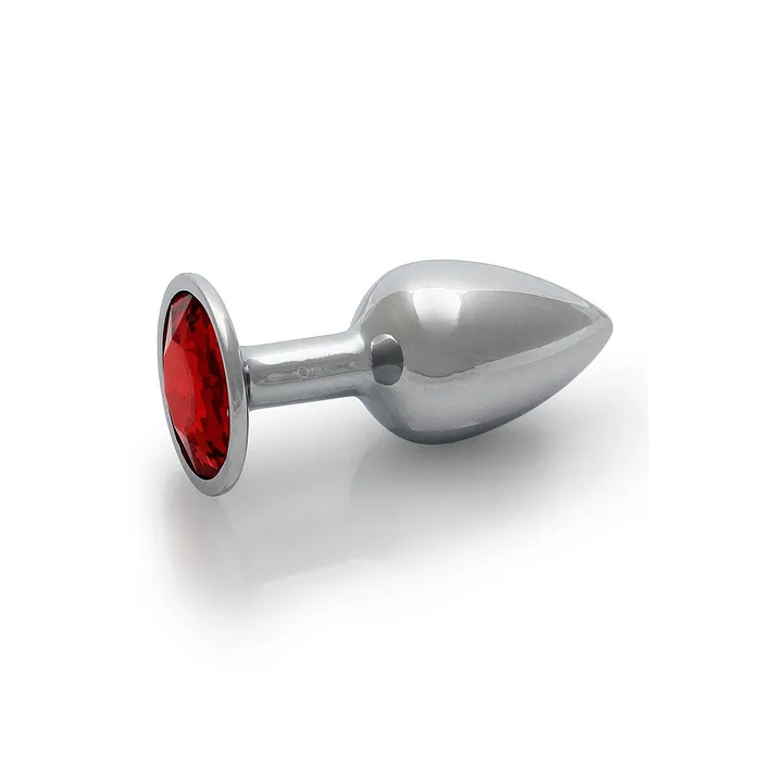 Shots America Anal Round Gem Butt Plug Small Ruby Red