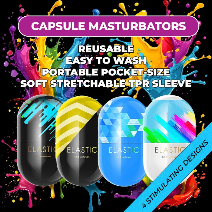 Squeeze n Tease Capsule Manual Masturbator FRISKY BUSINESS SG Male Sex Toys