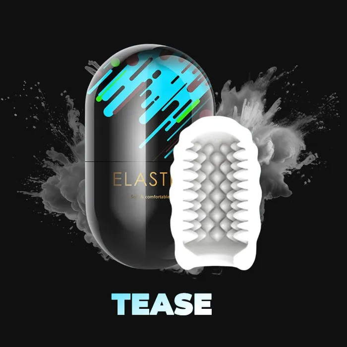 Squeeze n Tease Capsule Manual Masturbator FRISKY BUSINESS SG Male Sex Toys