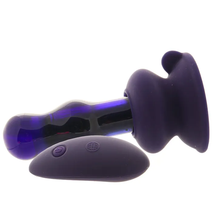 Anal Pipedream Icicles No83 Vibrating Glass Plug in Purple Anal Pipedream Icicles No83 Vibrating Glass Plug in Purple