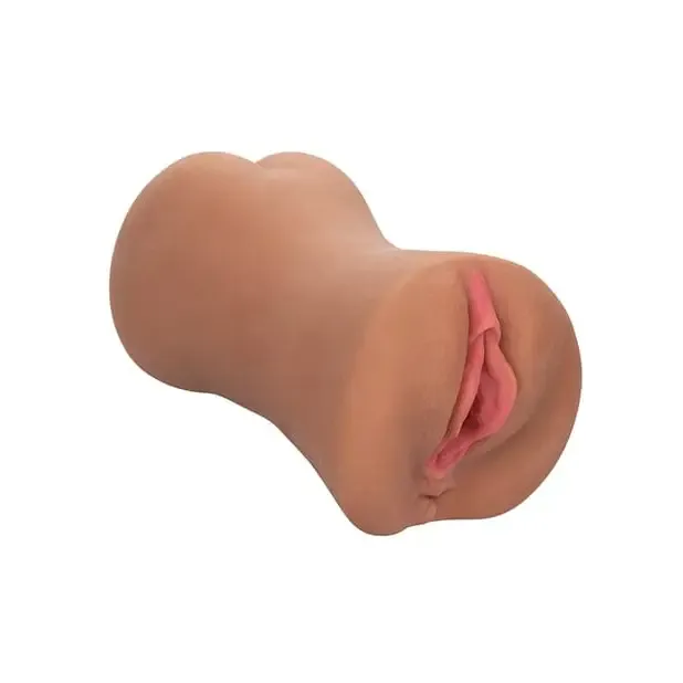 Male Sex Toys CalExotics Stroke It Dual Entry Pussy Ass Brown