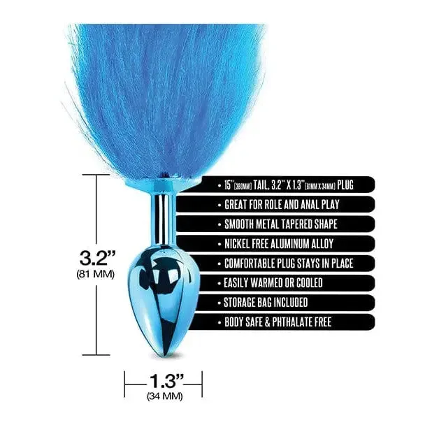 NIXIE Male Sex Toys Nixie Metal Butt Plug with Faux Fur Tail