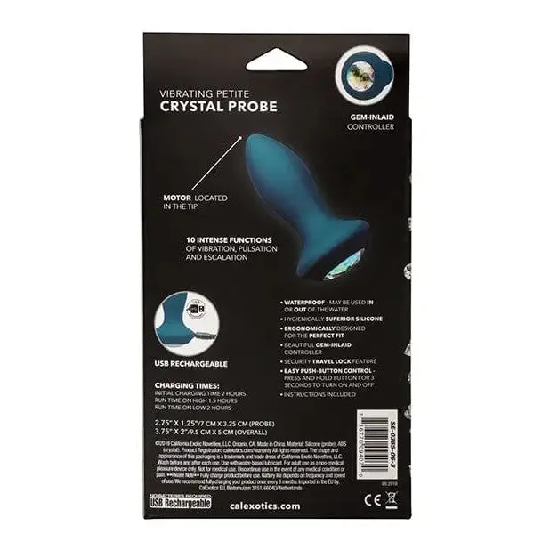 Power Gem Vibrating Petite Crystal Probe CalExotics Male Sex Toys Power Gem Vibrating Petite Crystal Probe CalExotics Male Sex Toys