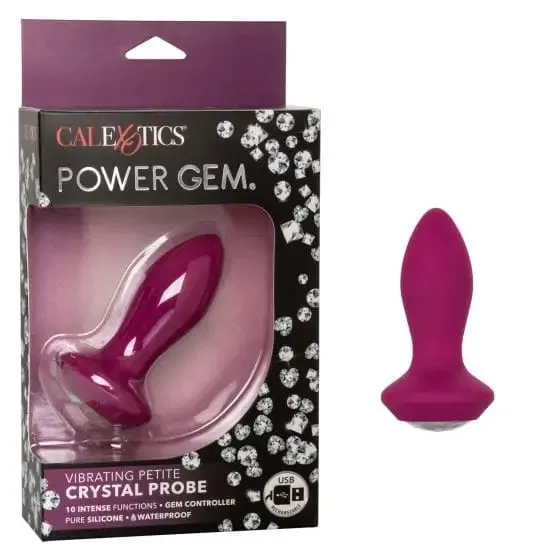 Power Gem Vibrating Petite Crystal Probe CalExotics Male Sex Toys Power Gem Vibrating Petite Crystal Probe CalExotics Male Sex Toys