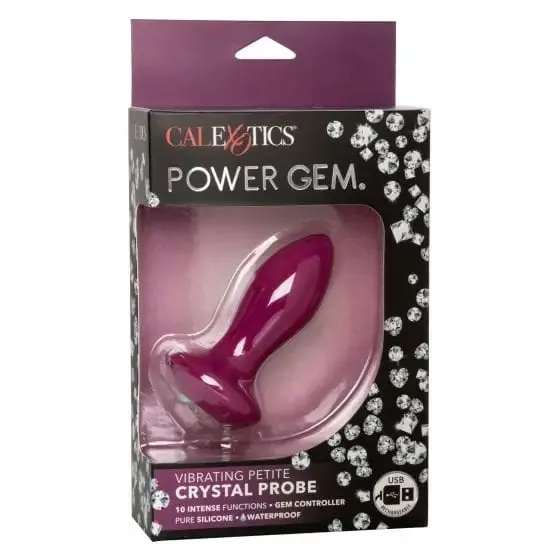 Power Gem Vibrating Petite Crystal Probe CalExotics Male Sex Toys Power Gem Vibrating Petite Crystal Probe CalExotics Male Sex Toys