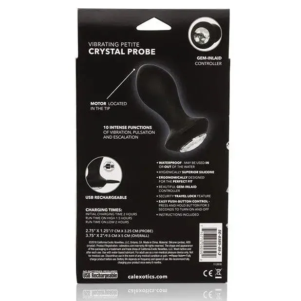 Power Gem Vibrating Petite Crystal Probe CalExotics Male Sex Toys Power Gem Vibrating Petite Crystal Probe CalExotics Male Sex Toys