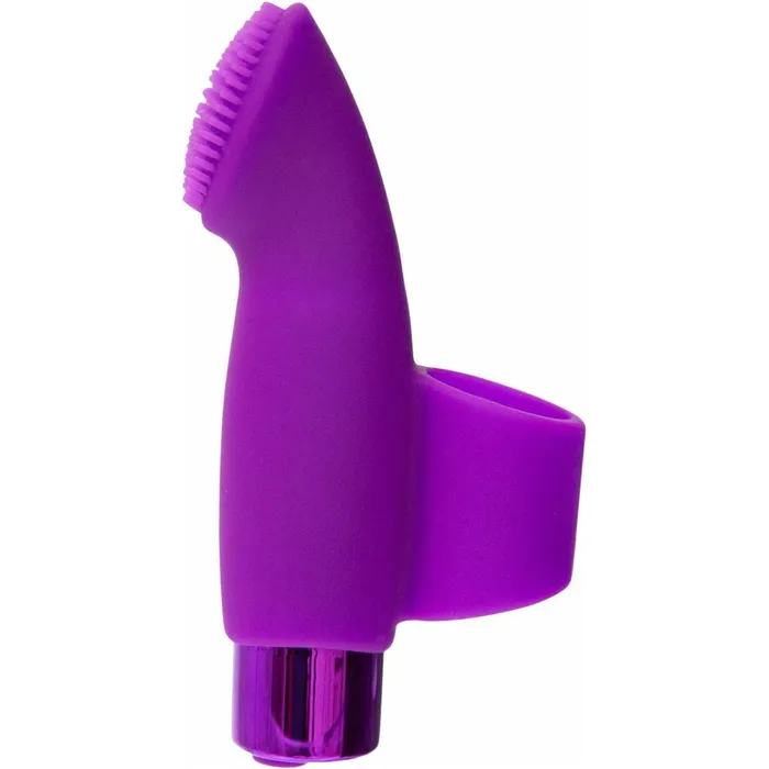 PowerBullet Vibrators PowerBullet Rechargeable Naughty Nubbies Silicone Finger Vibe Purple