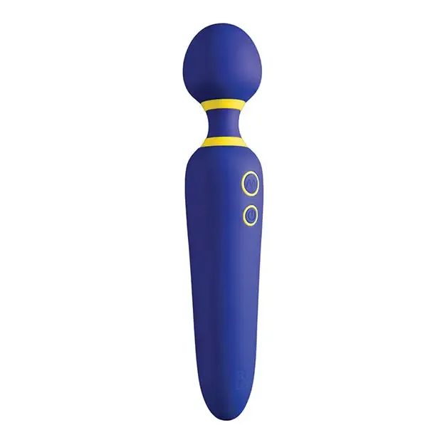 ROMP Vibrators ROMP Flip Blue Rechargeable Silicone Wand Massager ROMP Vibrators ROMP Flip Blue Rechargeable Silicone Wand Massager