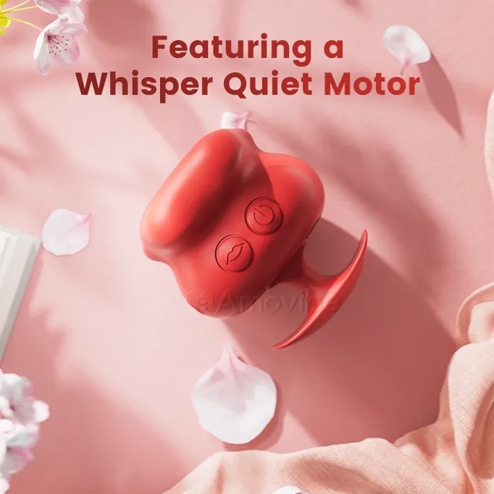 Amovibe Female Sex Toys Finger Grip Vibrator with 10 Kissing Vibrating