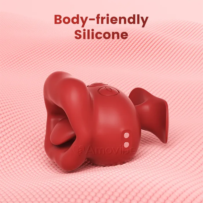Amovibe Female Sex Toys Finger Grip Vibrator with 10 Kissing Vibrating