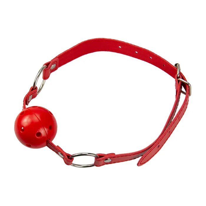Couples LOVE IN LEATHER Love In Leather 9 Piece Bondage Kit Red