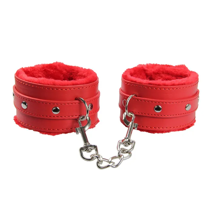 Couples LOVE IN LEATHER Love In Leather 9 Piece Bondage Kit Red