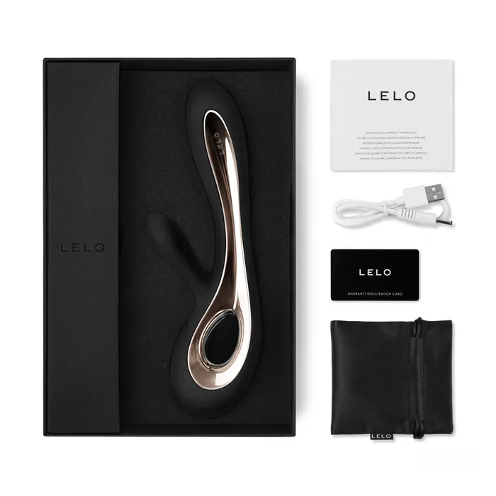 LELO Vibrators Lelo Soraya 2 Rabbit Vibrator Black
