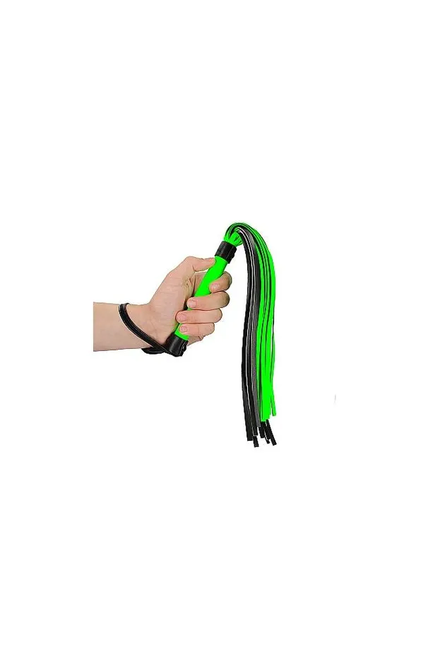 Shots Toys Dildos Ouch by Shots Toys Glow Flogger Glow in the Dark