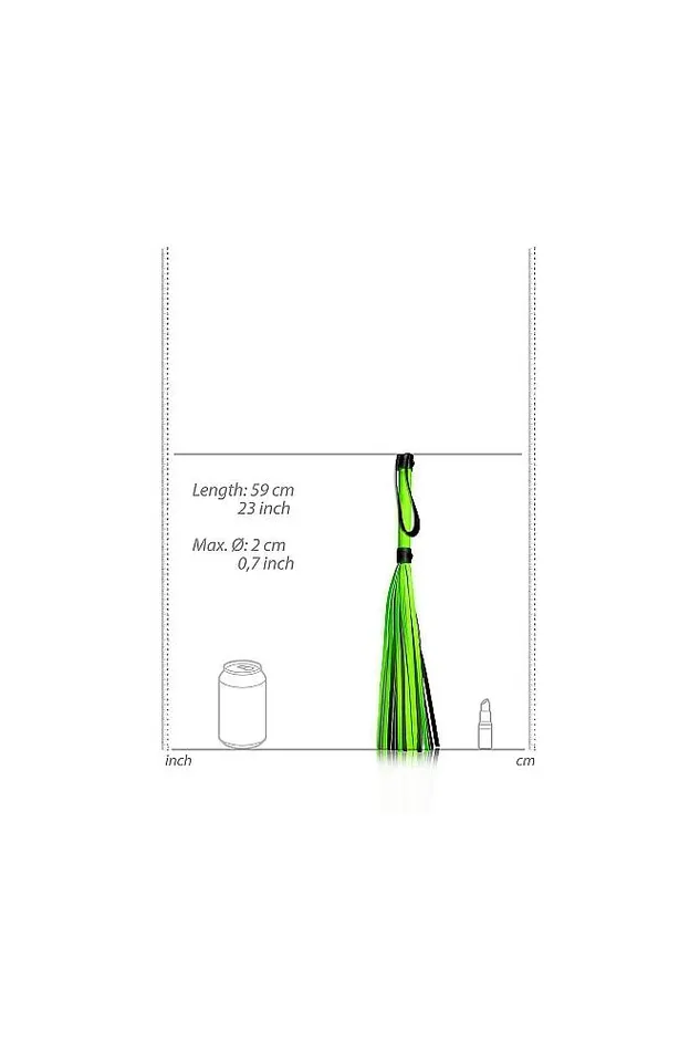 Shots Toys Dildos Ouch by Shots Toys Glow Flogger Glow in the Dark