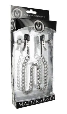 XR Brands Master Series Ox Bull Nose Nipple Clamps Silver XR Brands Anal