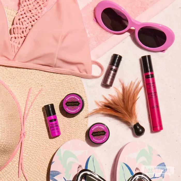 Vibrators Kama Sutra Kama Sutra The Weekender Kit Raspberry Kiss
